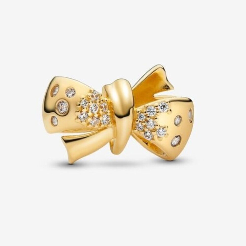 Pandora Sparkling Bow Charm|Pendant